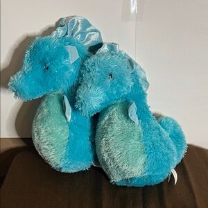 😄Aurora World plush seahorses destination stuffed toy twins soft fuzzy comfort